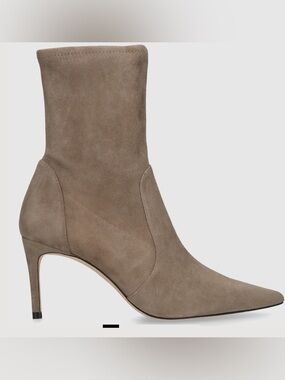 STUART WEITZMAN Women's Suede Boots STUART POWER BTE 75 Smokey Taupe Size 7.5